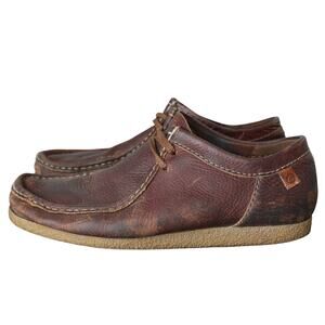 Men's Brown Leather Clarks Shacre II Lace Up Shoes - NSL